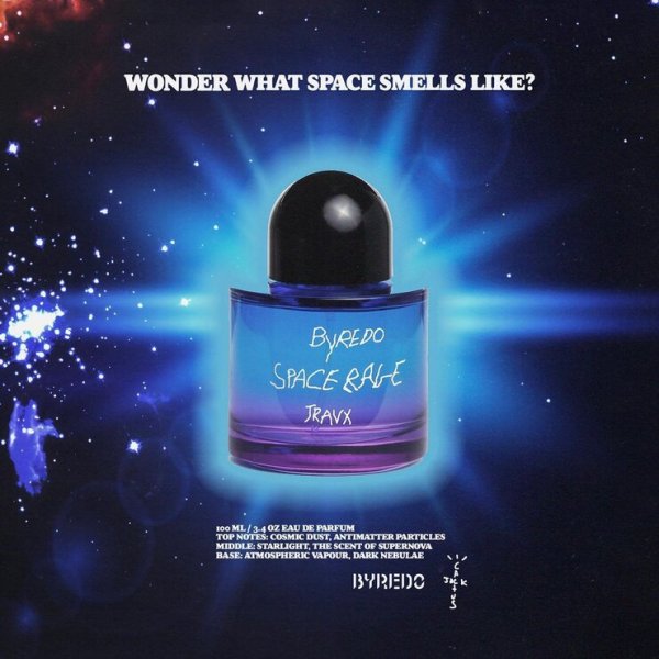 Космическое издание от Трэвиса Скотта и Byredo - Travx Space Rage.